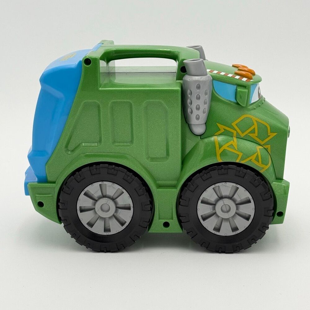 Hasbro Tonka Chuck & Friends "Rowdy the Garbage Truck 2009 10” Green Plastic Tra - Picture 6 of 12